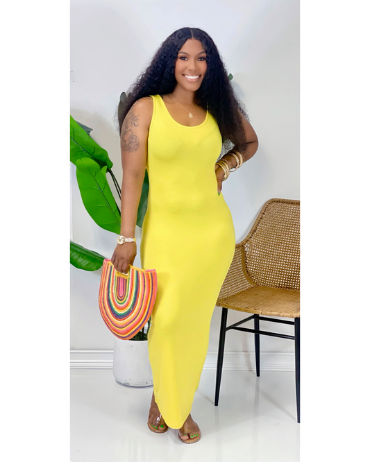 Solid Yellow Maxi