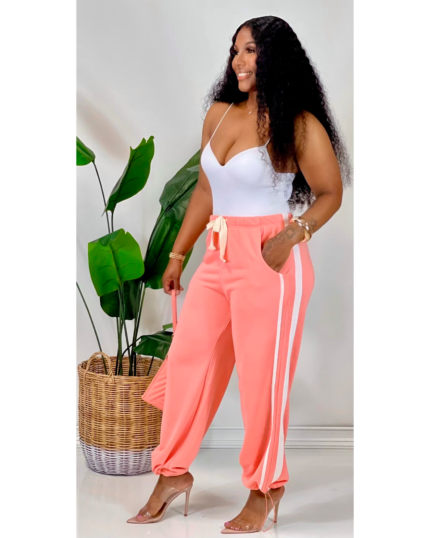 Relax Fit Joggers (Peach)