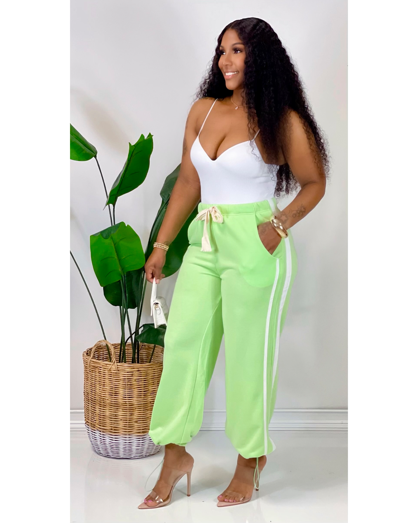 Relax Fit Joggers (Lime)